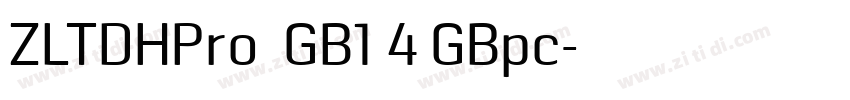 ZLTDHPro  GB1 4 GBpc字体转换